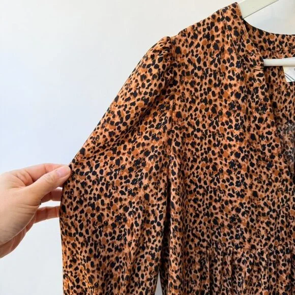 Pomander Place Leopard Kenzo Dress Leopard Print Size S - Picture 7 of 10